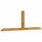 Ekena Millwork Portland Rough Sawn Timber Gable Bracket, Western Red Cedar, 96"W x 32"H x 4"D x 4"F, 8/12 Pitch GBW096X32X0404POR00RWR - alternate 5